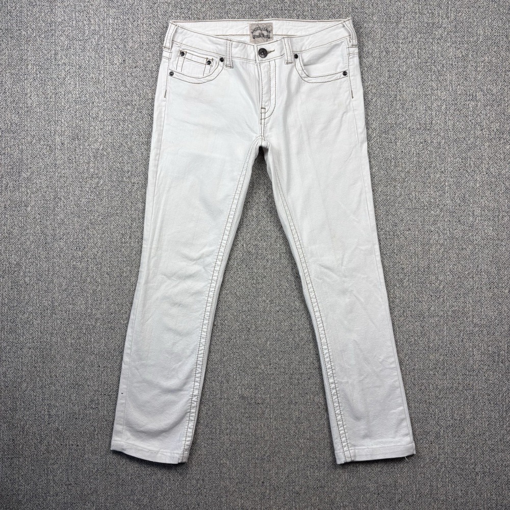 Angel Jeans White Skinny Slim Fit Stretch Denim Pants women's Sz 9 Hong Kong